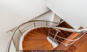 Tangga Kayu Jati Minimalis untuk Hunian Modern Tangga Kayu Jati Minimalis untuk Hunian Modern