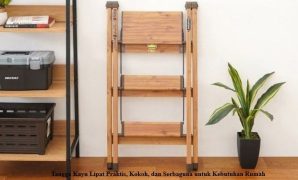 Tangga Kayu Lipat Praktis, Kokoh, dan Serbaguna untuk Kebutuhan Rumah Tangga Kayu Lipat Praktis, Kokoh, dan Serbaguna untuk Kebutuhan Rumah