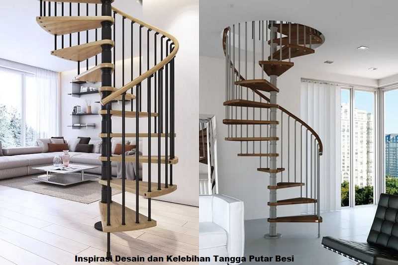 Inspirasi Desain dan Kelebihan Tangga Putar Besi
